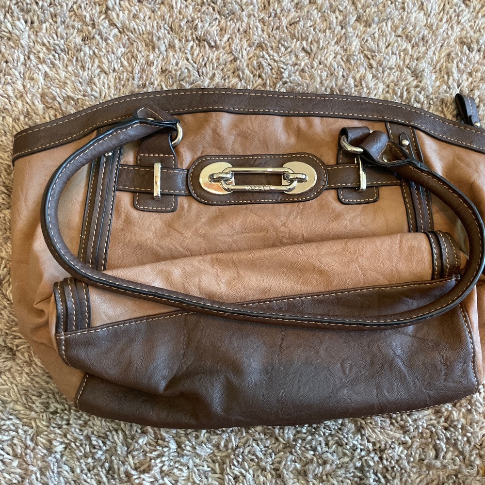 Rossetti Brown Faux Leather Handbag
